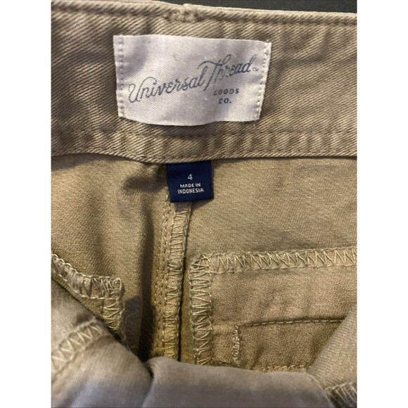 Women's High-Rise Trouser Shorts - Universal Thread Brown 4 - Picture 8 of 8